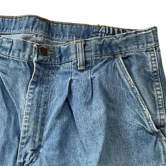 Vintage Wrangler Jeans 36x32 Made in USA Cowboy Cut – Distressed with Flaw - Picture 3 of 9